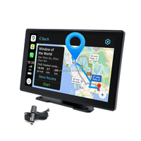 Pantalla Inteligente Inalámbrica de 9 Pulgadas con Carplay y Android Auto, Mirror Link, BT, FM, Reproductor Multimedia para Auto, Navegación para Vehículo