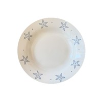 Seestern-Muster Keramik-Essteller Modernes Minimalistisches Design Hochästhetische Servierplatte für Kuchen Obstplatte Pasta Hotel