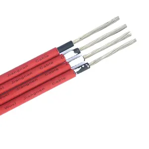 Factory direct PV1-F Single Core Red Black Tinned Copper Pv Cables 1.5mm to 35mm Panel Connector Dc Wires Solar Power Cables