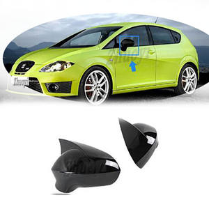 Cubierta de espejo lateral de fibra de carbono estilo Devil Horn <span class=keywords><strong>2023</strong></span> para <span class=keywords><strong>Seat</strong></span> <span class=keywords><strong>Ibiza</strong></span> 2009-2012 nuevo parachoques Exterior accesorios modificados para coches - Product Image 1