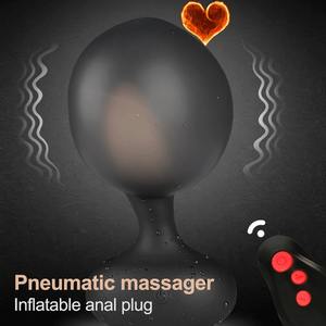 جهاز تحكم عن بعد كهربائي قابل للنفخ 10 سرعةجهاز تحفيز البظر سدادة شرجية هزاز - Product Image 5