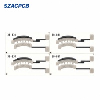 SZACPCB OEM, circuit imprimé rigide en céramique à haute conductivité thermique avec substrat en nitrure d'aluminium pour pièces automobiles et de moto haute puissance