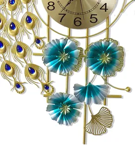 Horloge murale en métal design moderne avec un design élégant et robuste Mouvement précis et longue durée pour des décorations intérieures élégantes - Product Image 6