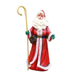 Hristmas-figura de Papá Noel de tamaño real, ecoraciones