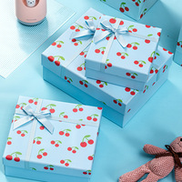 Boîte cadeau cerise pour anniversaire, petit emballage cadeau frais et biodégradable, boîte d'emballage en papier pour rouge à lèvres et cosmétiques