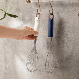 Utensilios de Repostería para Cocina, Batidor de Huevos de Acero Inoxidable Personalizado, Antideslizante, de Plástico Ecológico, Manual - Product Image 3