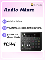 Console de mixage audio active V Home KTV Entertainment avec USB pour groupe, fête, concert
