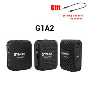 <span class=keywords><strong>SYNCO</strong></span> ไมโครโฟนไร้สาย G1 G1A1 G1A2 G,ไมโครโฟนไร้สาย2.4ระบบบันทึกวิดีโอไมโครโฟนสำหรับกล้อง DSLR สมาร์ทโฟน - Product Image 3