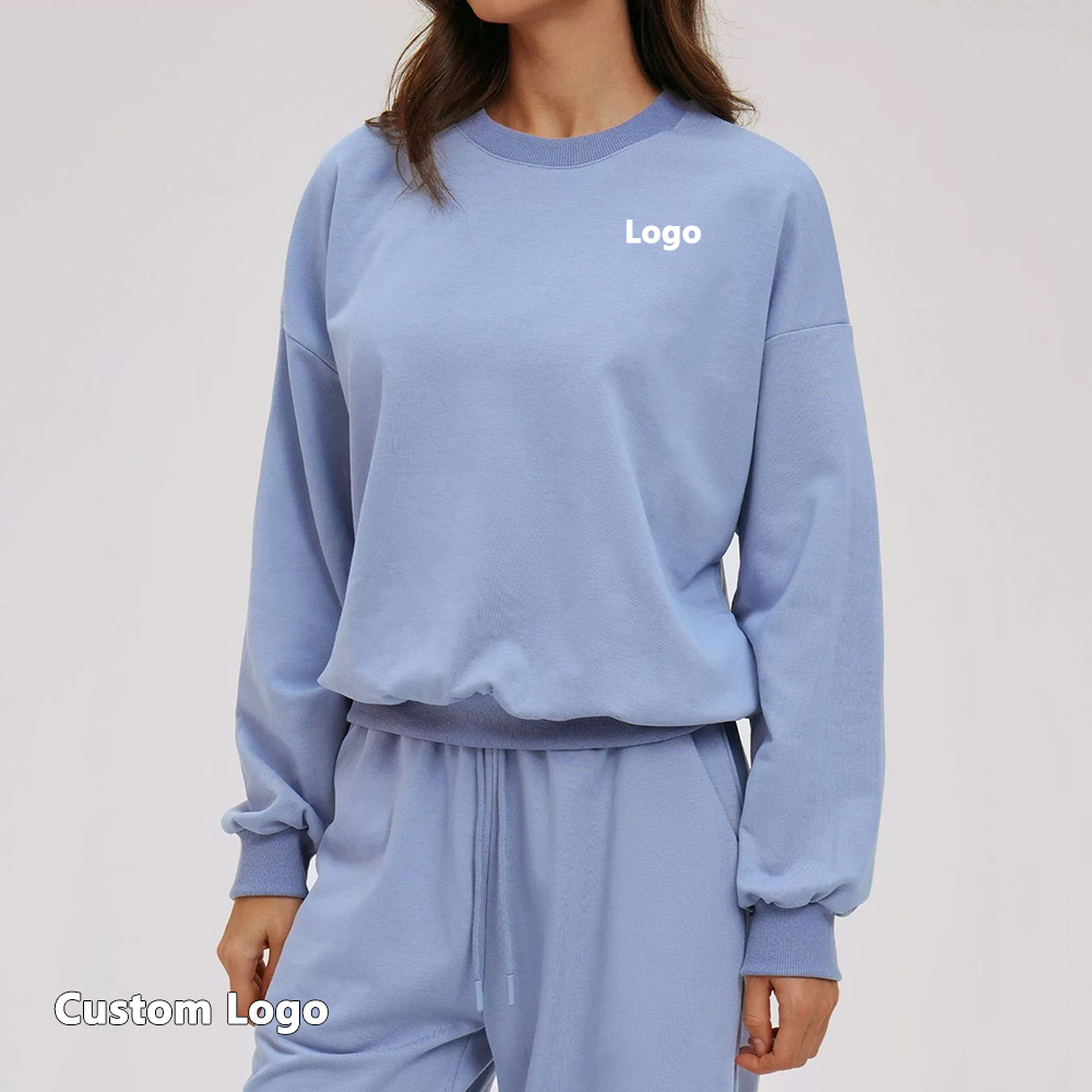 Wholesale Round Neck Sports Top Autumn and Winter Long Sleeved Loose Casual Fitness T-shirt Top Outdoor Running Yoga