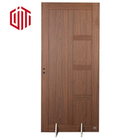 Porte composite en plastique bois d'hôtel commercial du Moyen-Orient Porte WPC ignifuge laminée en PVC pour les entreprises et les résidences