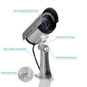 <span class=keywords><strong>Telecamera</strong></span> esterna <span class=keywords><strong>di</strong></span> sicurezza fittizia con <span class=keywords><strong>telecamera</strong></span> <span class=keywords><strong>di</strong></span> <span class=keywords><strong>sorveglianza</strong></span> falsa a led lampeggiante - Product Image 3