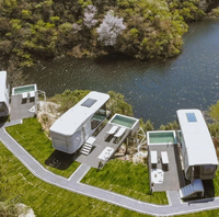Maisons préfabriquées de luxe de haute qualité, sortie d'usine, capsule spatiale, maison conteneur pour villa, hôtel.