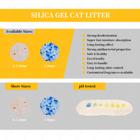 Usine en gros de haute qualité largement utilisé Gel de silice sable Ph indicateur écologique surveillance des soins de santé litière pour chat en cristal