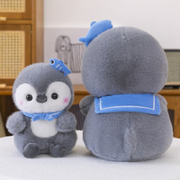 Coussin de canapé en peluche pingouin mignon en gros avec rembourrage en coton PP, matière vison européen, accessoires de décoration intérieure unisexe