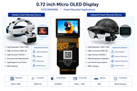 شاشة ميكرو OLED مقاس 0.72 بوصة بنسبة 16:10 ودقة 1920×1200 وسطوع 2000 شمعة/م2 مع واجهة MIPI لسماعات الرأس FPV وكاميرات EVF وكاميرات قياس المدى
