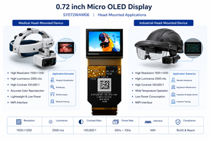 0,72 İnç Mikro OLED Ekran 1920x1080 FHD Yüksek Parlaklık 2000nit OLED Panel FPV Gözlükleri AR Yakın Göz Ekranı için - Product Image 4