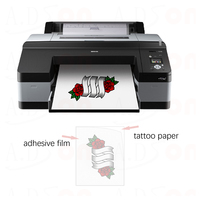 Kertas Decal Tato Glitter Perak Sementara Transfer Gambar DIY yang Dipersonalisasi untuk Seni Wajah & Tubuh