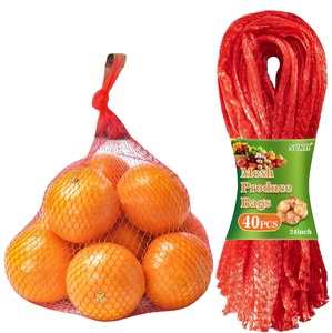 Huamaohengchun 90 Bolsas de Malla Roja de 24 Pulgadas para Almacenamiento de Verduras, Frutas, Mariscos y Productos Agrícolas - Product Image 1