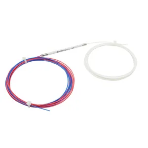 Divisor óptico grifo FBT 1X2 acoplador de fibra dividir relación: 50/50 ~ 95/5 de una sola ventana 1310nm 0,9mm tipo de tubo de acero