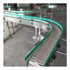 <span class=keywords><strong>90</strong></span> 180 derece konveyör bant dönüş köşe kavisli ağır dönüşümü paslanmaz çelik kavisli çıta zincir torna bant konveyör - Product Image 1