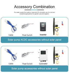 4Inch 4HP 150M tête High Lift ac dc Submersible Deep Well Solar Forehole Water Pump For Agricultural Irrigation - Product Image 4