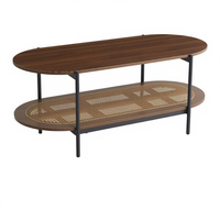 Meubles de bureau en bois massif de style moderne, canapé rond décontracté, petite table basse pour les réunions d'affaires ou de loisirs, espace de repos à domicile
