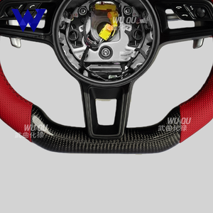 Volante de Fibra de Carbono Compatible con <span class=keywords><strong>Porsche</strong></span> Panamera, Macan, Cayenne, 718, 918, 911, 992, 991, 997, 985, 981, 970, 958 - Product Image 3