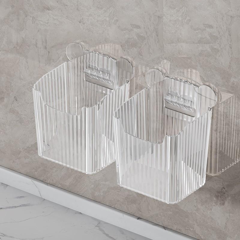 ตะกร้าเก็บของคริสตัลสีขาว2แพ็ค