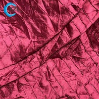 Tela de Satén Imitación Seda 100% Poliéster Sin Elasticidad, con Efecto Arrugado y Memoria, para Vestidos de Mujer