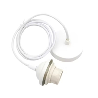 Douille E27 en céramique pour ampoule LED, support de plafond en plastique ABS, base de lampe à vis halogène, AC 220V, utilisation intérieure/extérieure, sécurité garantie