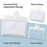 Porte-cartes suspendu en PVC transparent personnalisé, étiquette de bagage