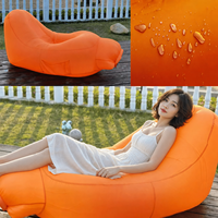 Fauteuil inclinable gonflable portable avec motif tropical pour une relaxation confortable lors de vos voyages et randonnées en plein air