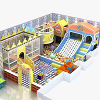 Centro de Alquiler Comercial para Fiestas, Parque Infantil Interior para Niños, Parque de Atracciones, Equipo de Juego Suave, Acero Resistente para Bebés, PVC de Alta Resistencia