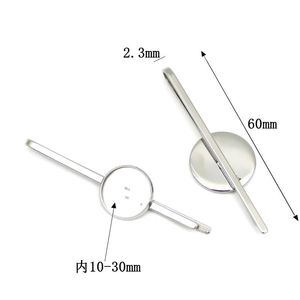 Base de pince à cravate en acier inoxydable, 4 pièces, matériel de fabrication de bijoux DIY, accessoire pour cheveux, accessoire vestimentaire - Product Image 3
