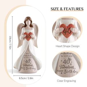 Estatua de Ángel de Resina de Diseño Bonito, Ángel Grande Personalizado con Corazón, Esculturas, Figura, Regalo para el Día de la Madre - Product Image 4