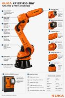 Robot industriel KUKA KR12R1450-3 HW à 6 axes, charge utile de 12 kg, portée de 1450 mm pour la manutention et l'assemblage