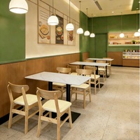 Meubles de restaurant commerciaux durables au design modulaire moderne OEM ODM, banquettes, tables et chaises pour la restauration rapide