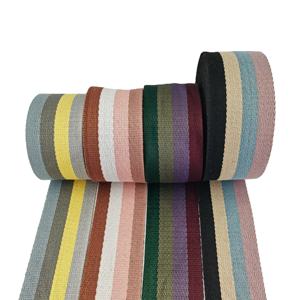 衣類用バッグストラップFourColorsツイルリボン用卸売インターカラーコットンウェビング - Product Image 1