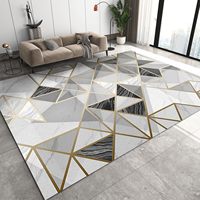 Tapis de chambre à coucher au design personnalisé, antidérapant, grand et large, impression 3d, tapis de marbre, tapis de salon