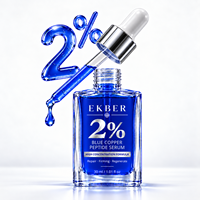 Sérum EKBER 2% Peptide de Cuivre Bleu Haute Concentration – Sérum Visage Renouvelant pour une Peau Lisse – Marque Privée OEM