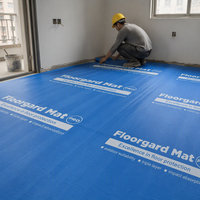 Rouleau de protection de sol en tissu tissé EVA OPP pour travaux de peinture, carrelage et zones de travail en bois fini