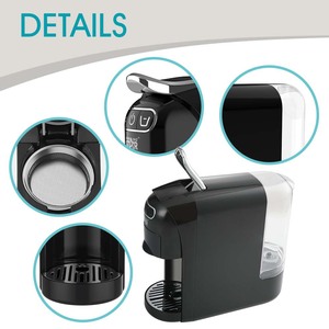 Venta caliente 1400W 20Bar bomba automática cápsula inteligente máquina <span class=keywords><strong>de</strong></span> café 4 en 1 máquina <span class=keywords><strong>de</strong></span> café Compatible - Product Image 3
