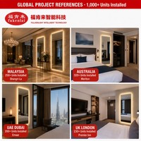 Miroir pleine longueur Fullkenlight de luxe avec éclairage LED, cadre doré, à fixer au mur, pour dressing et vanité