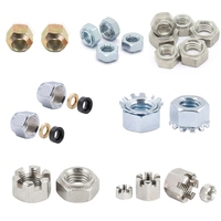 Écrous Nylock DIN985 M12 M3 M8 en acier inoxydable, écrous hexagonaux à insert nylon, écrous de verrouillage hexagonaux