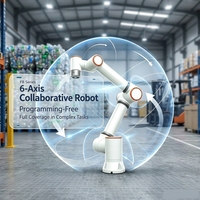 Bras de robot collaboratif articulé à 6 axes, Cobot piloté par un servomoteur PLC pour application de soudage de précision
