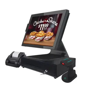 Restoran dokunmatik ekran POS makinesi hepsi bir arada pencere yazılımı kullanılır İnternet servis pos sistemi
