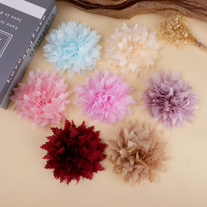 Flores de Tela de Camelia de 13 cm, Hechas a Mano, Accesorios para el Cabello, Decoraciones para Ropa - Product Image 1