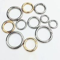 31MM en alliage de Zinc ouvrable métal ressort porte O anneau porte-clés boucle en cuir sac sacs à main chien chaîne fermoir à pression épais métal joints toriques