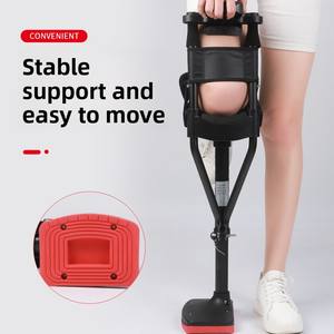Aide à la marche télescopique de jambe de béquille antidérapante mains libres pour aider à la marche blessure à la cheville dans la <span class=keywords><strong>fracture</strong></span> de l'articulation du mollet et de la cheville - Product Image 2