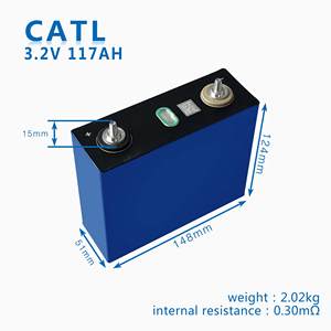 ราคาที่ดีที่สุดปริซึม CatL LiFePO4 <span class=keywords><strong>3</strong></span>.2โวลต์117AH เกรด A + แบตเตอรี่ลิเธียมไอออนสำหรับ Golfcart และ RV จัดส่งที่รวดเร็วไปยัง Ukriane - Product Image 2